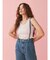 ショルダーストラップカットオフデニム