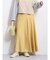 サテンフィットフレアマキシスカート