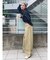 ロールアップワイドチノパンツ