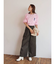 ハイウエストワイドパンツ
