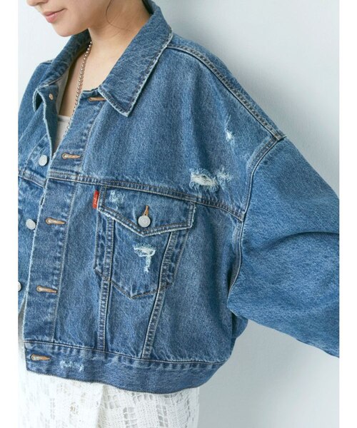 値下げ　Ungrid アングリッド　クラッシュショートデニムジャケット 値下げ Ungrid アングリッド クラッシュショートデニム