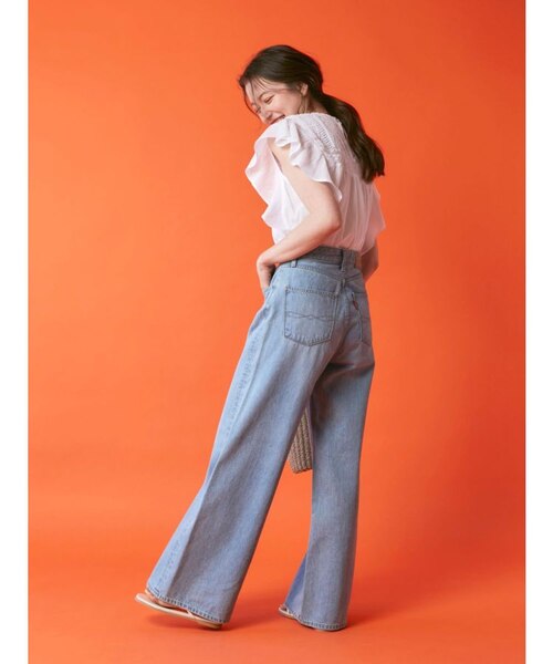 23SS 【エムエムシックス】バギーデニムパンツ 26 ハイウエストデニム 23SS 【エムエムシックス】バギーデニムパンツ 26 ハイウエスト
