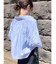 スリーブギャザーデザインハーフスリーブシャツ