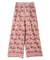 エスニックフラワープリントラフパンツ