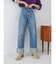 ワイドロールアップルーズデニム