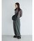 ウール混ルーズタックパンツ