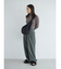 ウール混ルーズタックパンツ