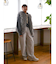 ウール混ルーズタックパンツ