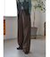 ウール混ルーズタックパンツ