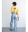 メタリックストレートデニム