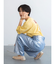 メタリックストレートデニム