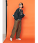 【WEB限定】ナイロン混ボリュームラフパンツ
