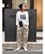 【WEB限定】ナイロン混ボリュームラフパンツ