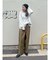 【WEB限定】ナイロン混ボリュームラフパンツ