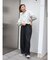 【WEB限定】ナイロン混ボリュームラフパンツ