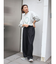 【WEB限定】ナイロン混ボリュームラフパンツ