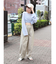 【WEB限定】ナイロン混ボリュームラフパンツ