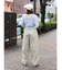 【WEB限定】ナイロン混ボリュームラフパンツ