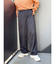 【WEB限定】ナイロン混ボリュームラフパンツ