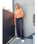 【WEB限定】ナイロン混ボリュームラフパンツ