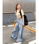 ハイウエストワイドルーズデニム