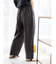 リネン混ボリュームラフパンツ