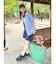 【WEB限定】ハーフスリーブチェックルーズシャツ