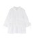 ギャザーデザインハーフスリーブシャツ