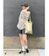 アルパカ混透かし編みニット