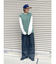 【WEB限定】パッチワークケーブルニットベスト