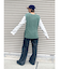 【WEB限定】パッチワークケーブルニットベスト