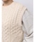 【WEB限定】パッチワークケーブルニットベスト