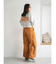コーデュロイワイドパンツ