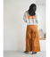 コーデュロイワイドパンツ