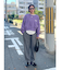 メランジニットルーズパンツ