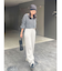 メランジニットルーズパンツ