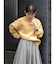 ハイネックボリュームカラーニット