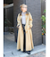 リバーシブルチェックロングコート