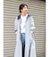 リバーシブルチェックロングコート
