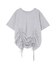 ギャザーデザインハーフスリーブTee