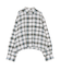 サイドスリットチェックシャツ