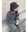 カシミヤ混スムース編みルーズニット