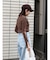 【WEB限定】スリーブデザインリボンニット