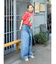 ラップデザインルーズデニム