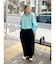 ナイロン混ボリュームラフパンツ