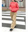 ナイロン混ボリュームラフパンツ