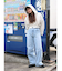 ヘムスリットクラッシュデザインデニム