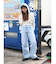 ヘムスリットクラッシュデザインデニム