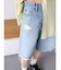 クラッシュデザインデニムハーフパンツ