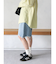 クラッシュデザインデニムハーフパンツ
